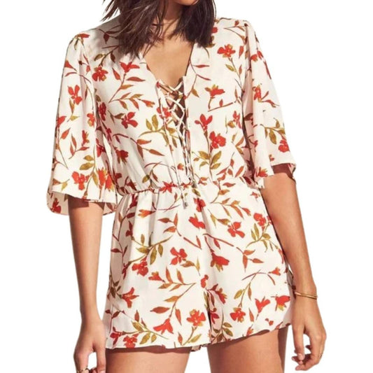 Lovers + Friends  Epiphany Summer Romper in Palm Floral NWT Size Small