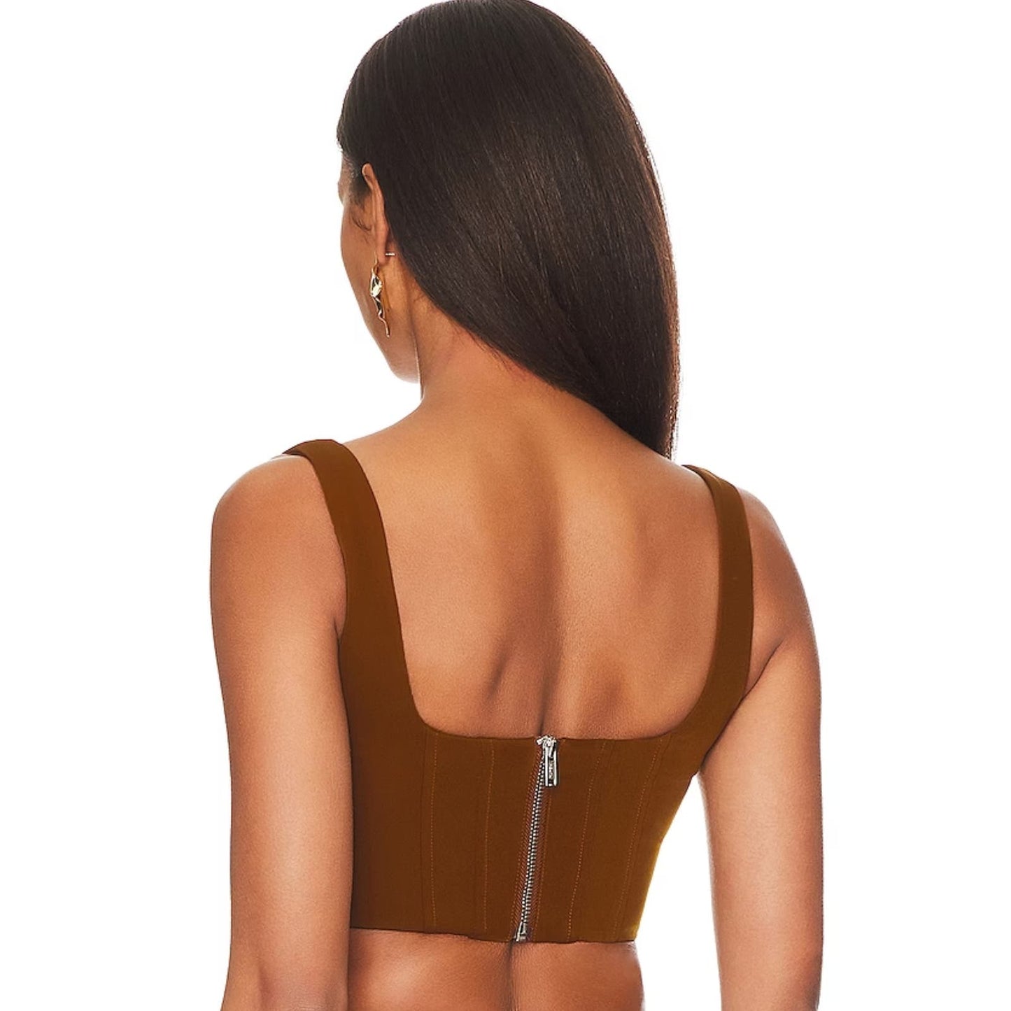 Lovers and Friends Christelle Top in Mocha Brown NWT Size Small