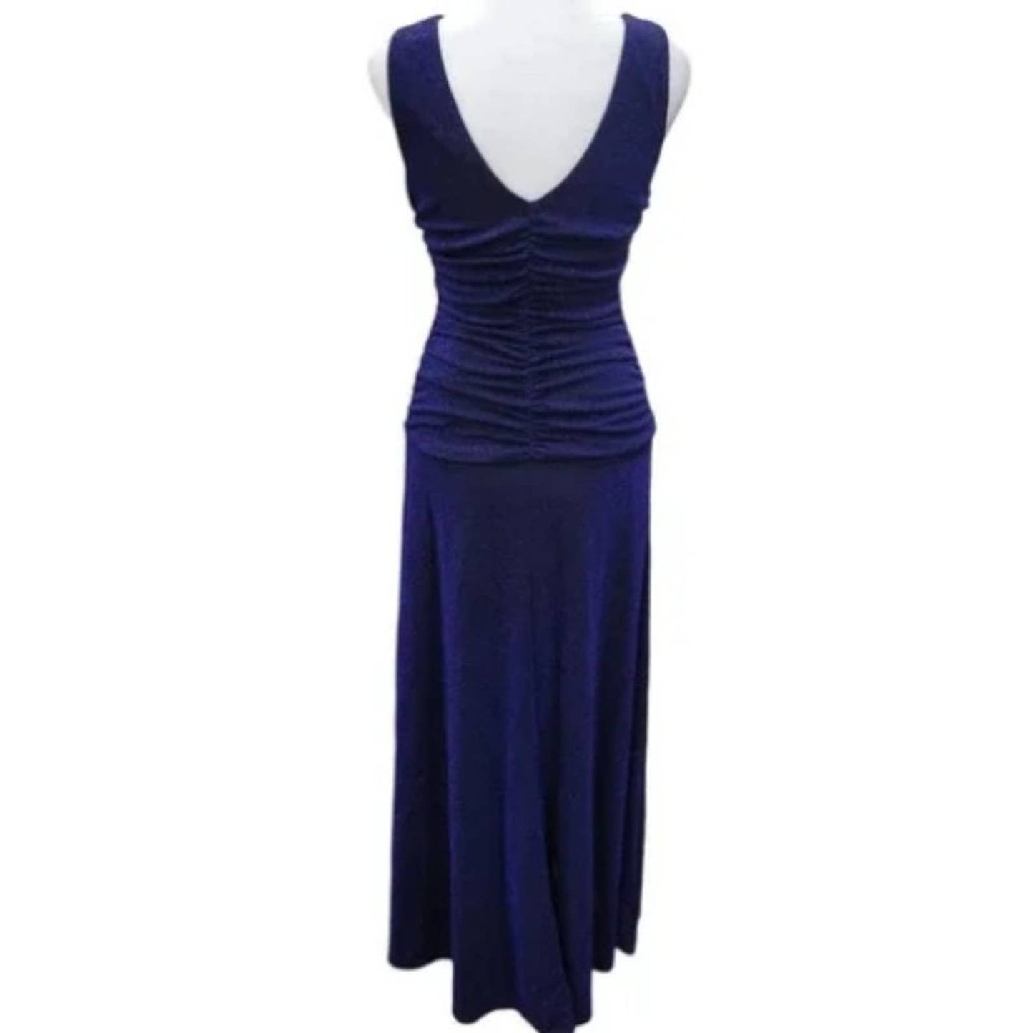Nightway Navy Blue Ruched Formal Gown Mother of the Bride NWT Size 10