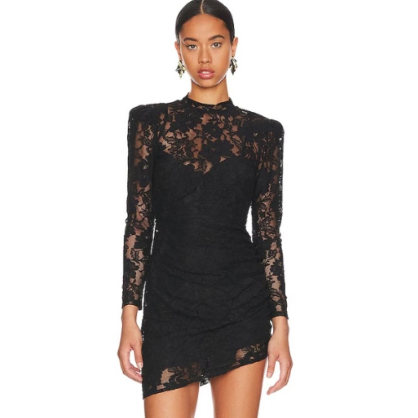 Lovers and Friends Turner Mini Dress in Black Lace NWT Size Small
