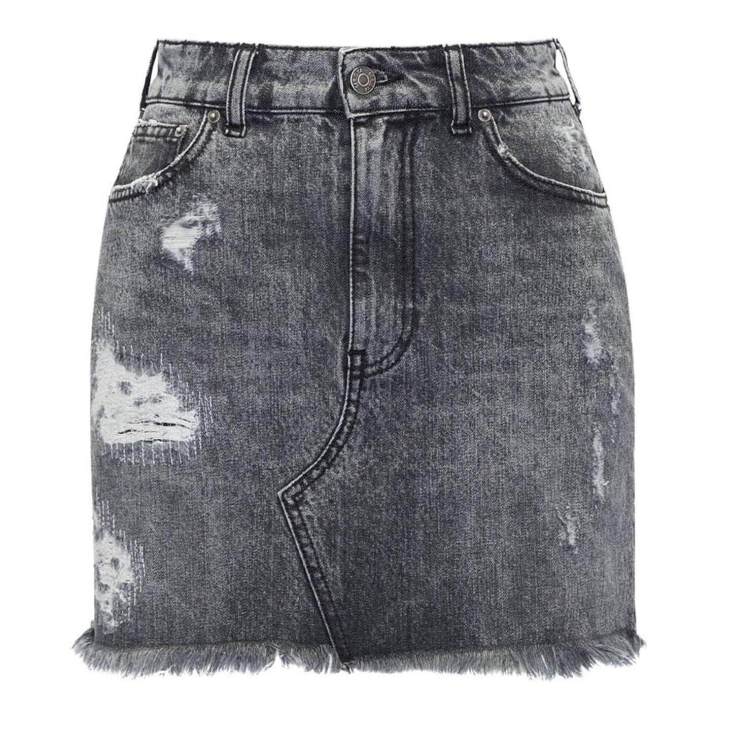 SER.O.YA Alli Mini Skirt in Phoenix Black Acid Wash NWT Size 27