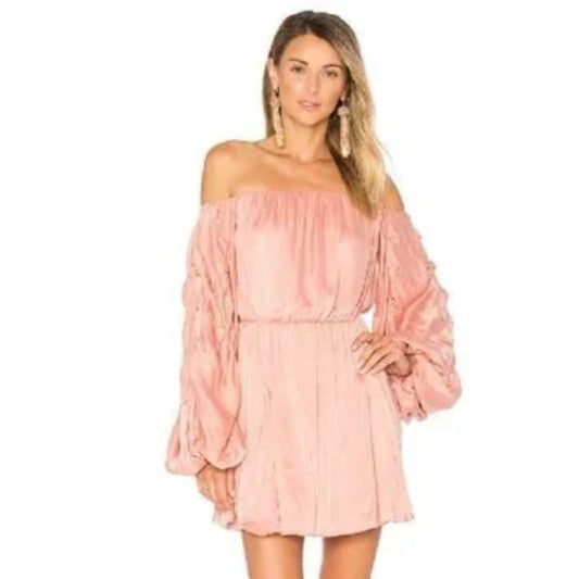 Lovers + Friends x REVOLVE Windblown Dress in Rose NWT Size Small