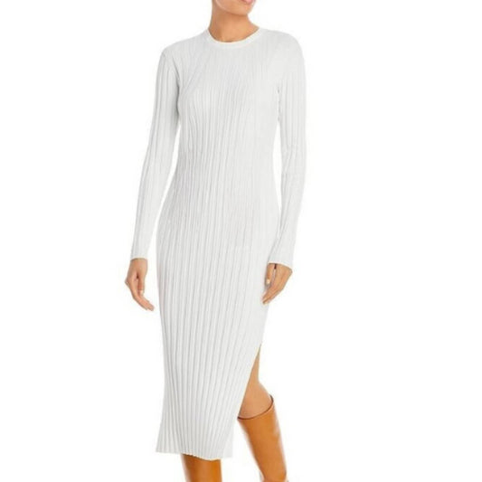 Dress the Population White Long Sleeve Midi Dress NWOT Size Small