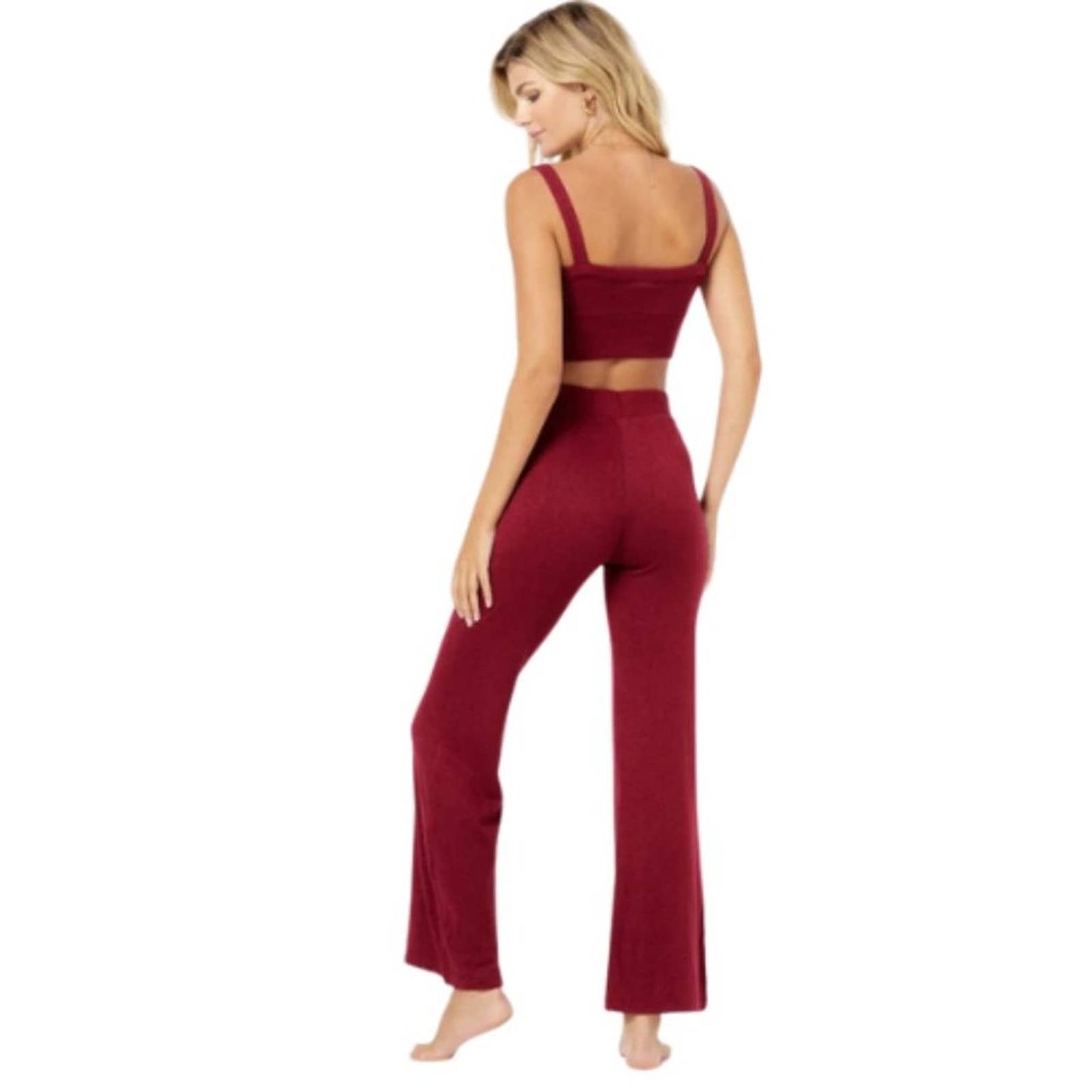L*SPACE Cabernet Rosie Top & Cabernet Adelyn Pant NWT 2 Piece Set Size Small