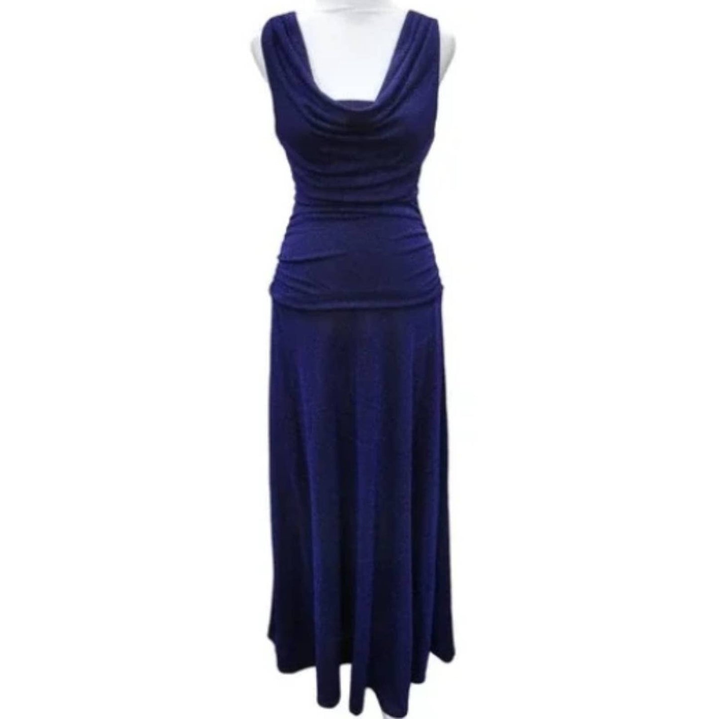 Nightway Navy Blue Ruched Formal Gown Mother of the Bride NWT Size 10