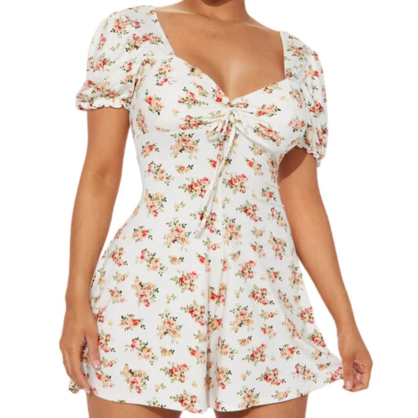 Nova Elsie Romper - Cream Floral NWT Size Large