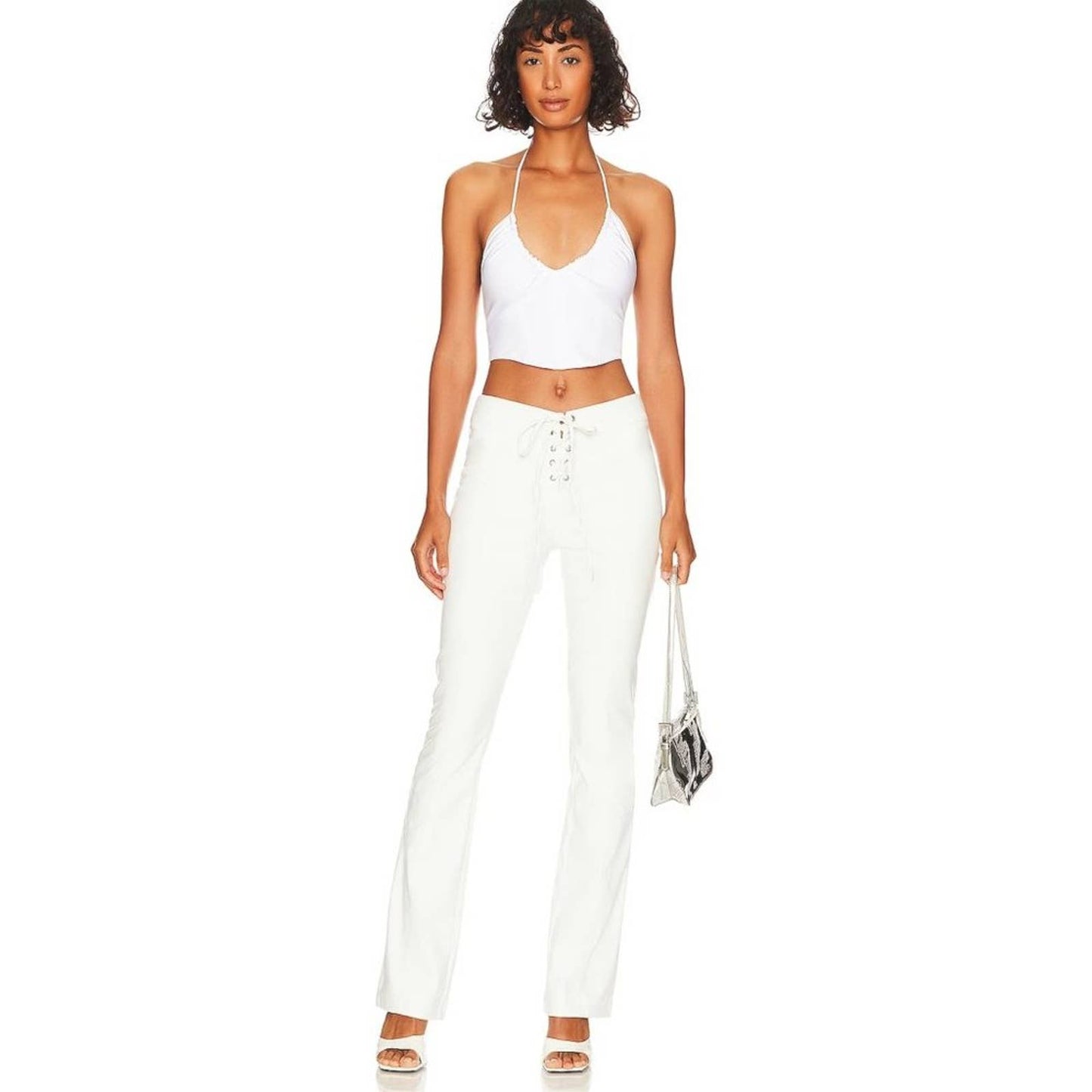 Revolve h:ours Annalise Pant in Ivory NWOT Size XS