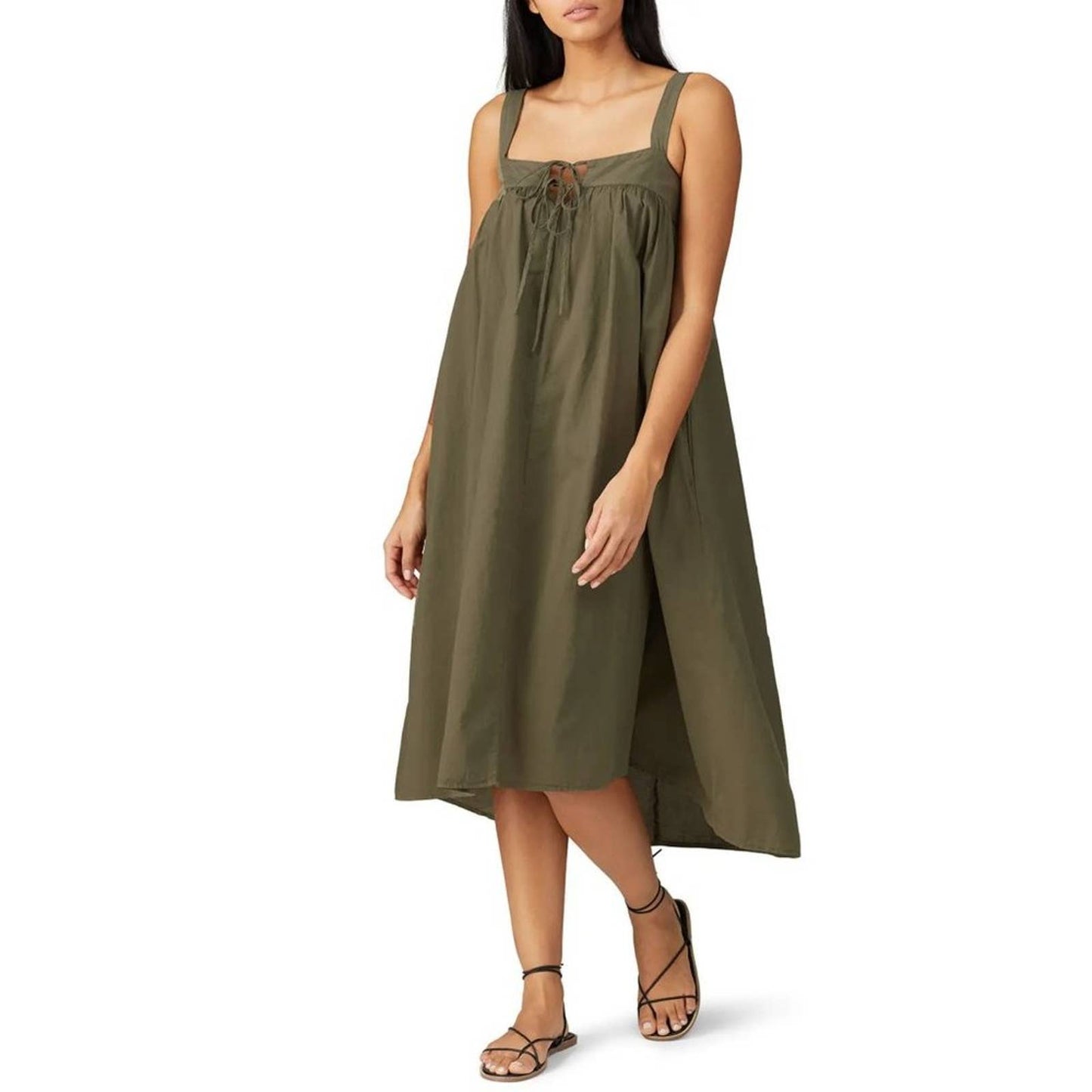 XIRENA Kynsley Dress in Olive Green Size Medium