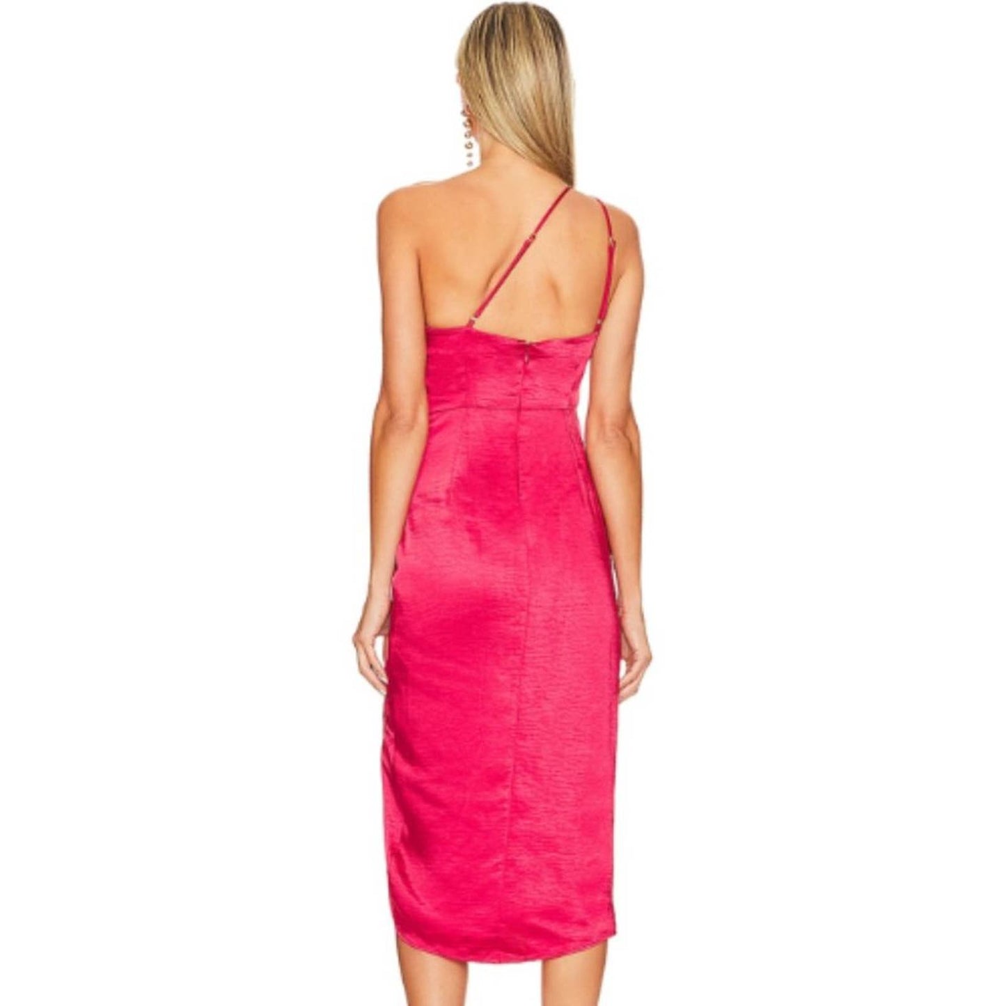 Lovers and Friends Renata Midi Dress in Cherry Red NWT Size XS