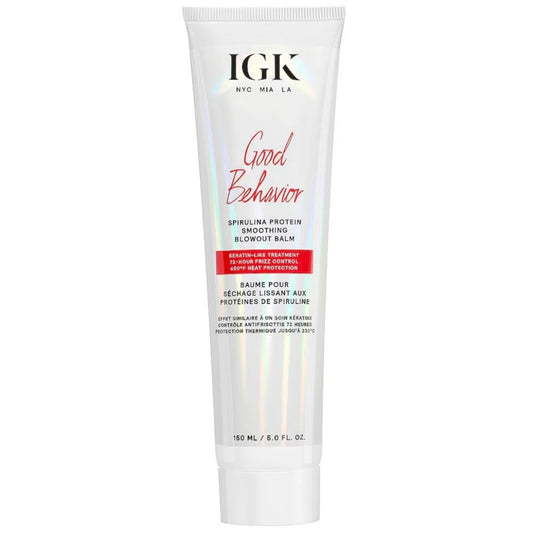 IGK Good Behavior Spirulina Protein Smoothing Blowout Balm New