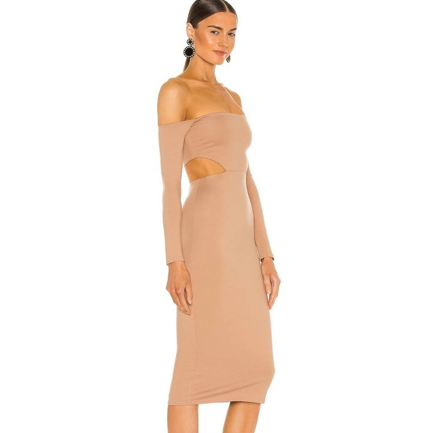 NBD Stassi Midi Dress in Toffee NWOT Size Small