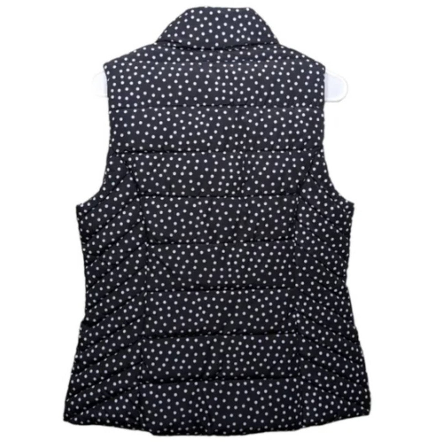 Tommy Hilfiger New York Polka Dot Puffer Vest in Black & White NWT Size XL