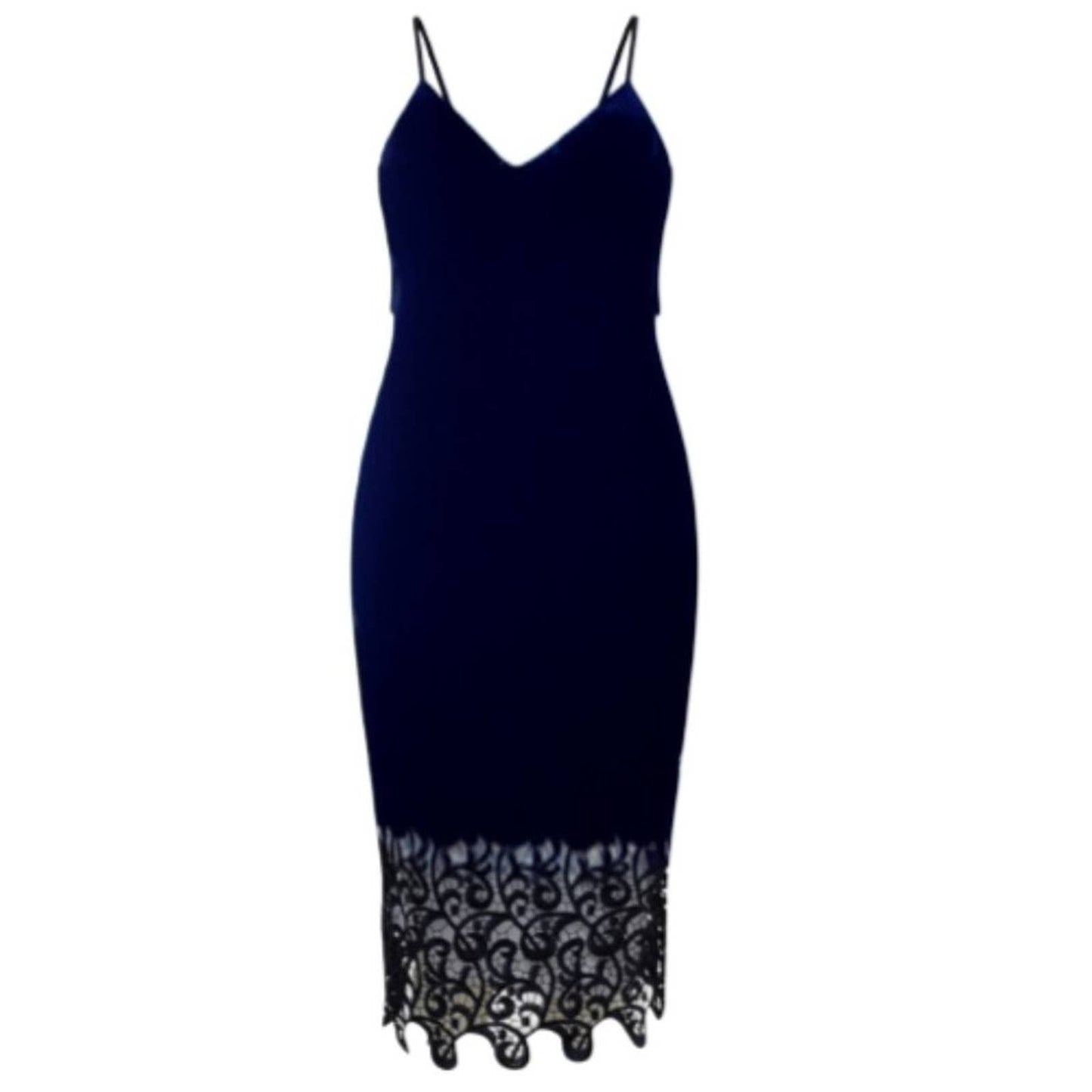 TD True Decadence Tall V Neck Crochet Midi Dress in Teal Blue NWT Size 16