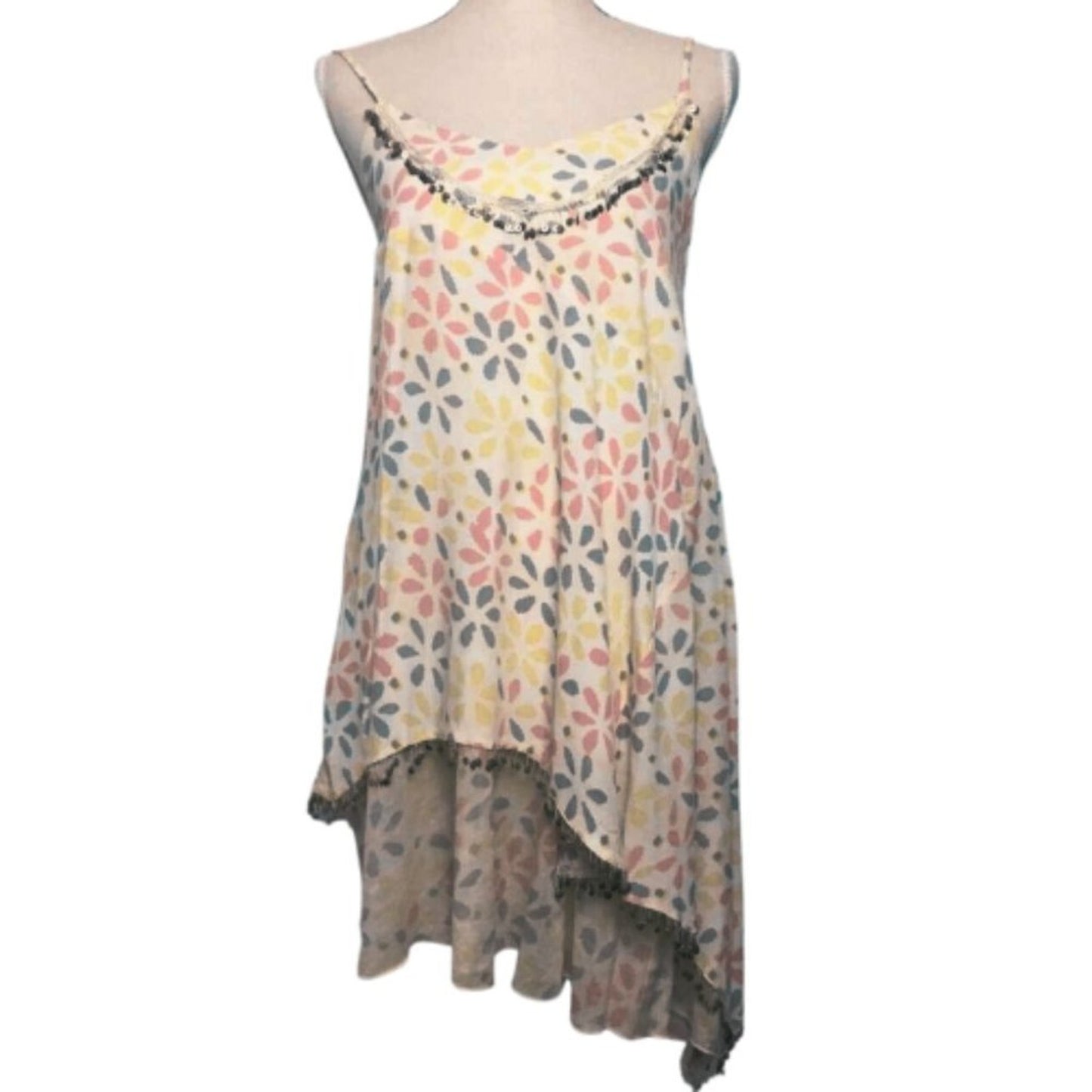 Free People FP One Sequin Asymmetrical Tunic Dress NWT Size XS