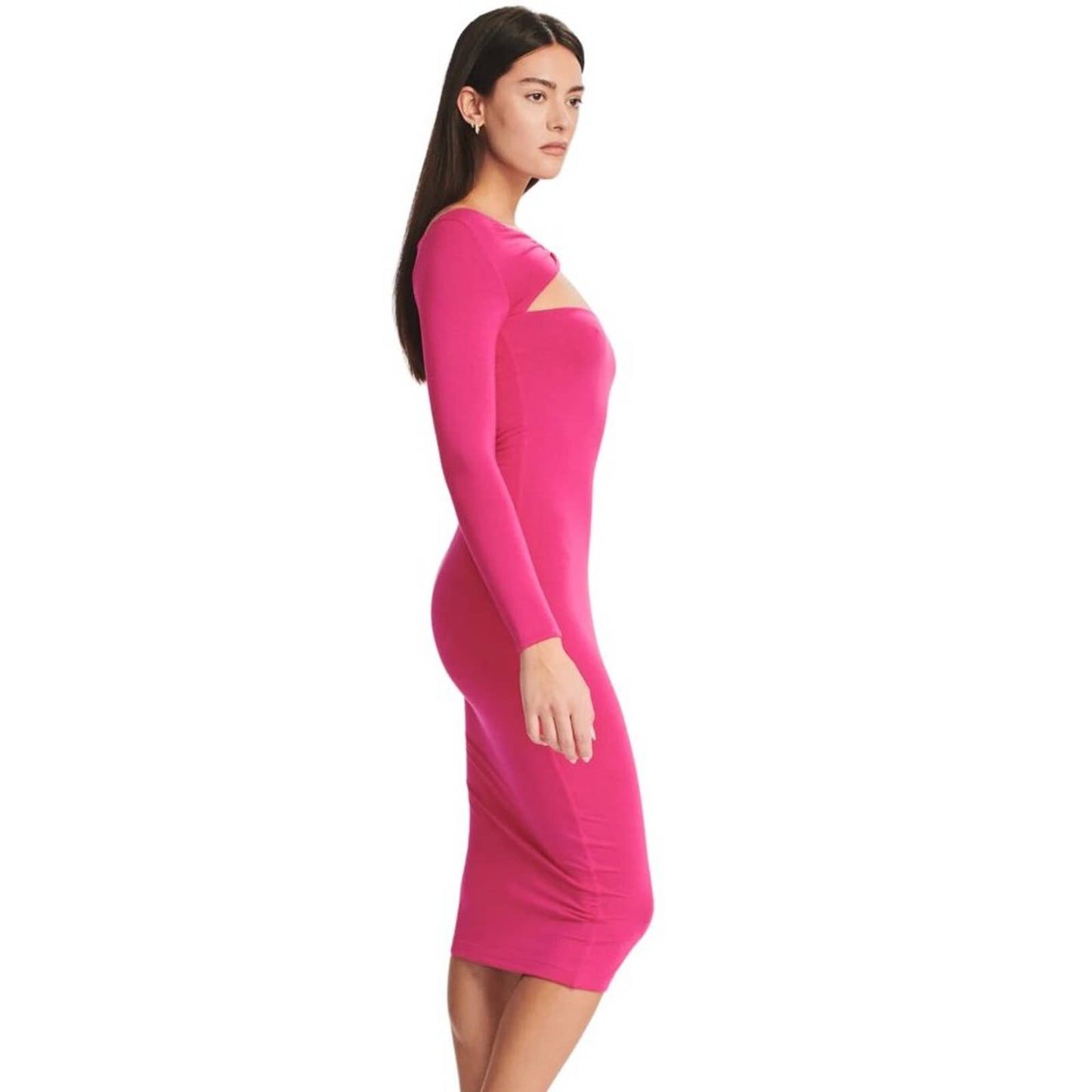 SER.O.YA Irene Midi Dress in Pink NWT Size Small