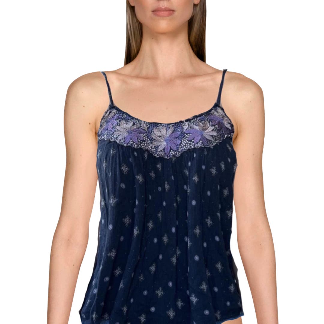 American Eagle Outfitters Celestial Embroidered Tank Excellent Size XS