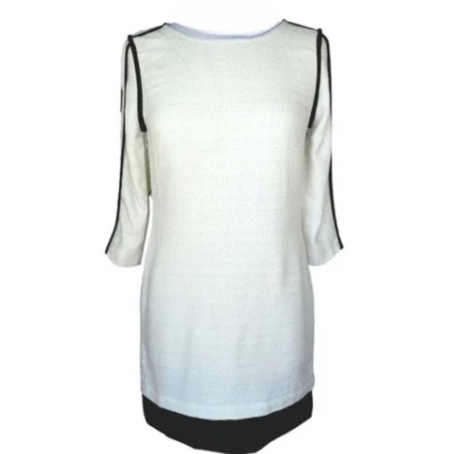 Wells Grace Ivory Chanel Cut Sheath Dress NWT Size Medium