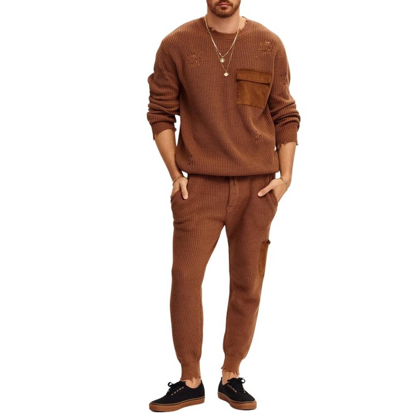 SER.O.YA Jason Jogger in Cognac NWT Size Men's Medium UNISEX