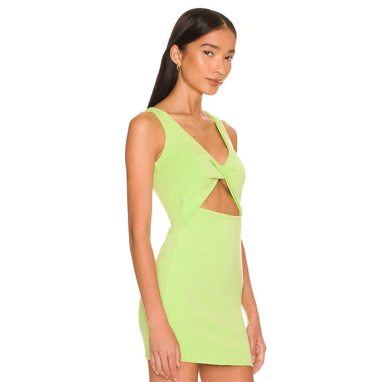 Lovers + Friends Chels Mini Dress in Lime Green NWT Size Medium