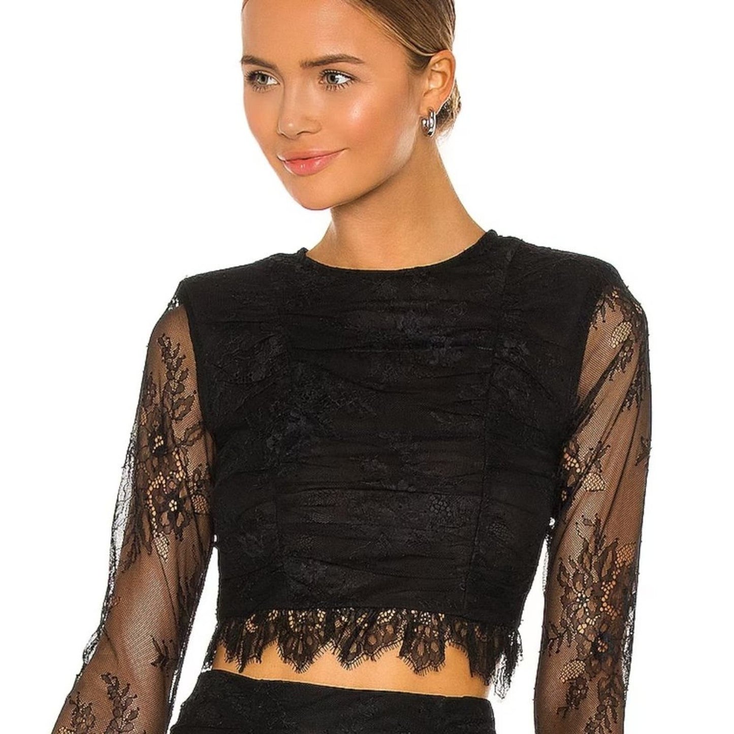 NBD Hanna Lace Top in Black NWOT Size Small