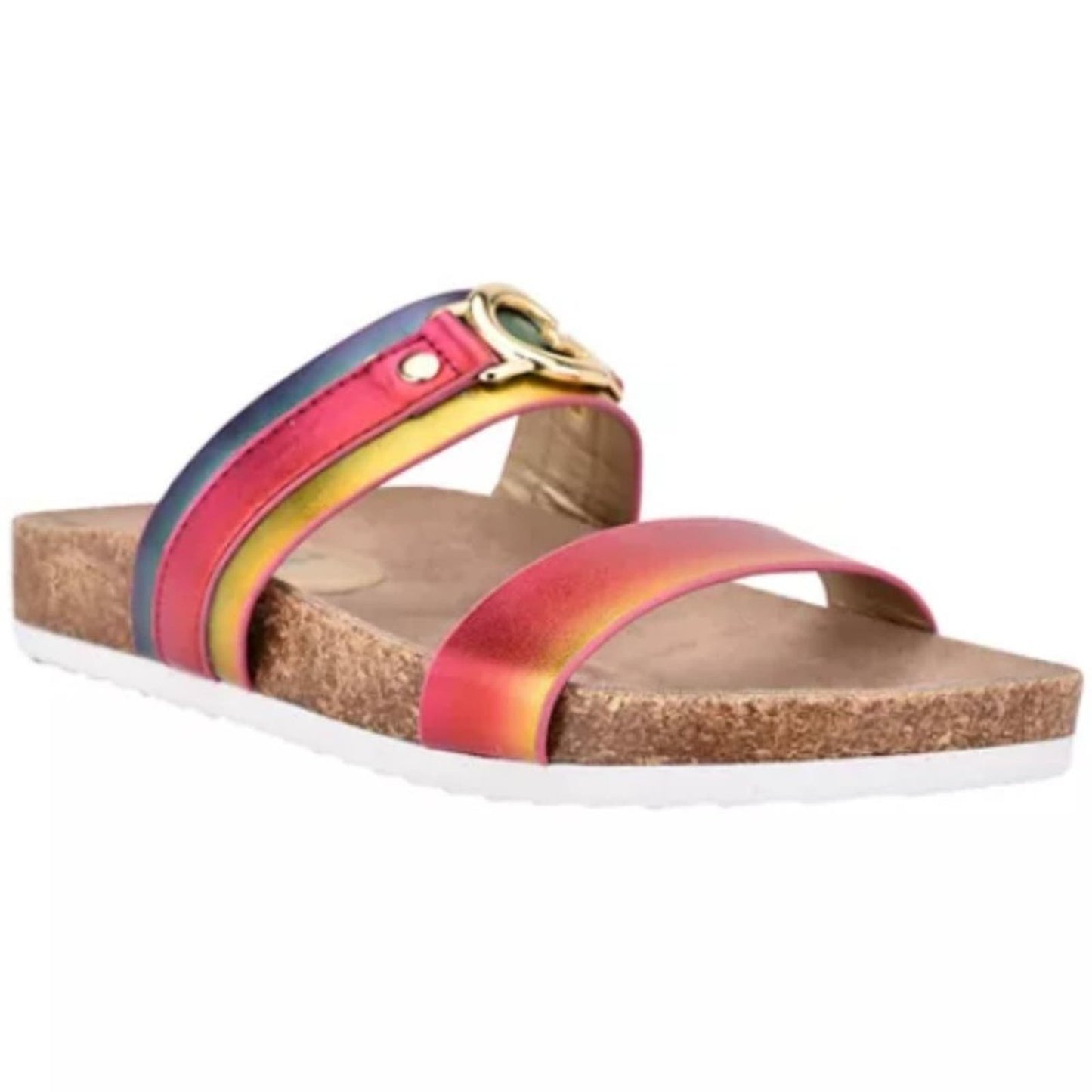 Macy's GBG Systi Sandals in Rainbow Ombre Size 8