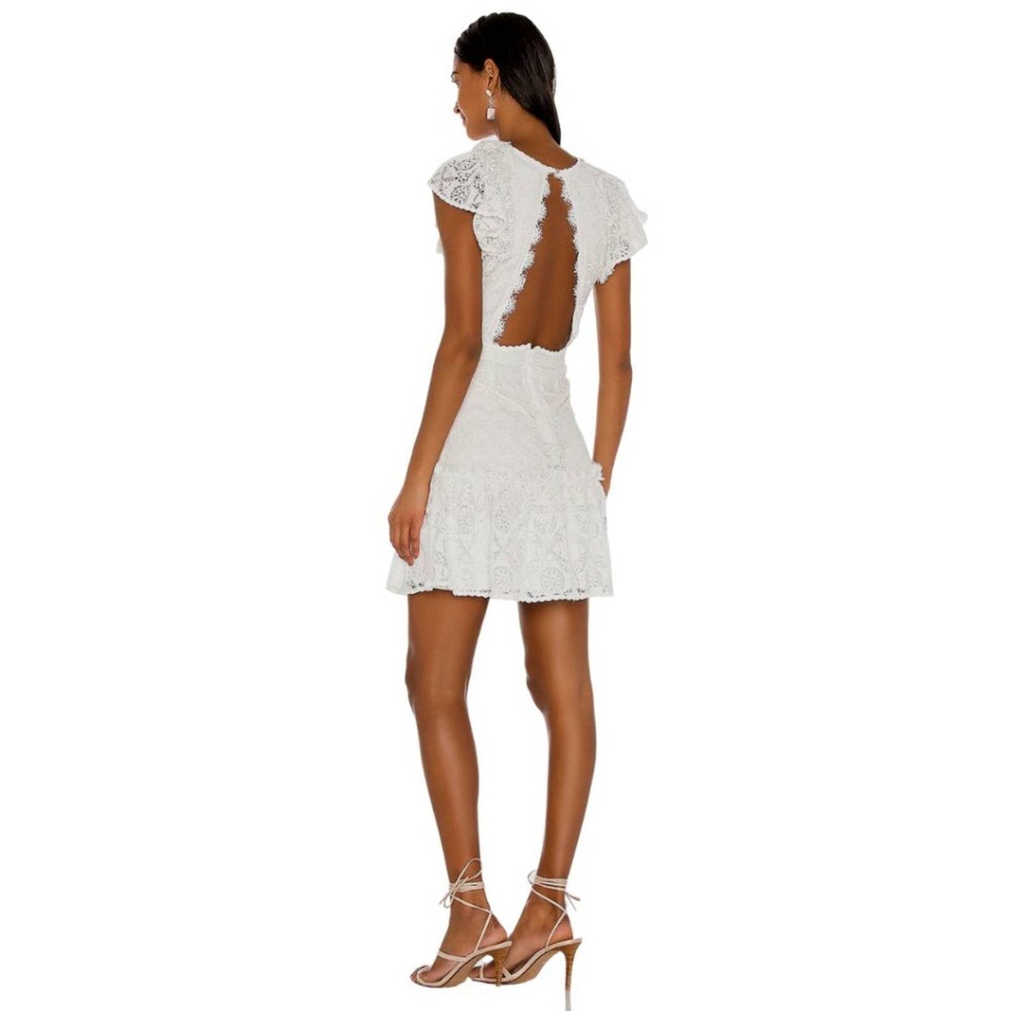 SAYLOR Maxie Dress in Antique White Lace NWT Size XS