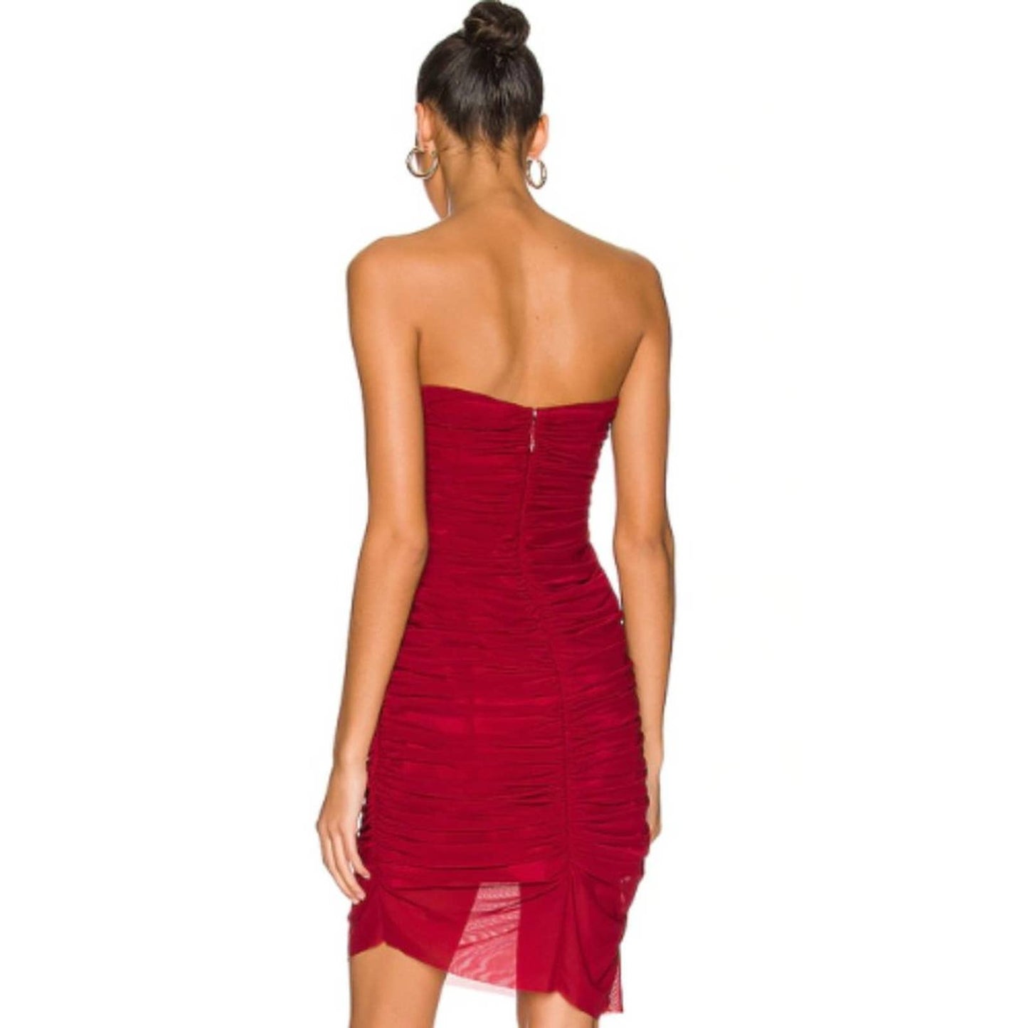 MAJORELLE Ursula Dress in Red Wine NWT Size Small