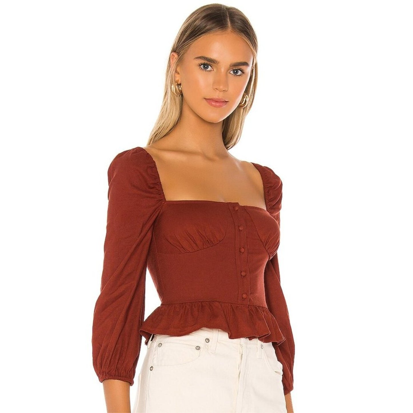 MAJORELLE Harriet Top in Terracotta NWT Size Small