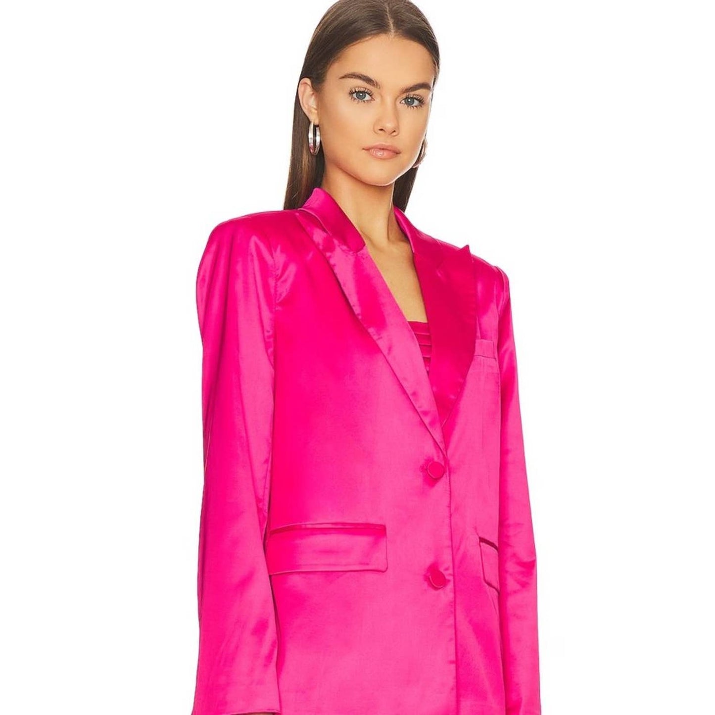 Lovers and Friends Andie Blazer in Raspberry Pink NWT Size Medium