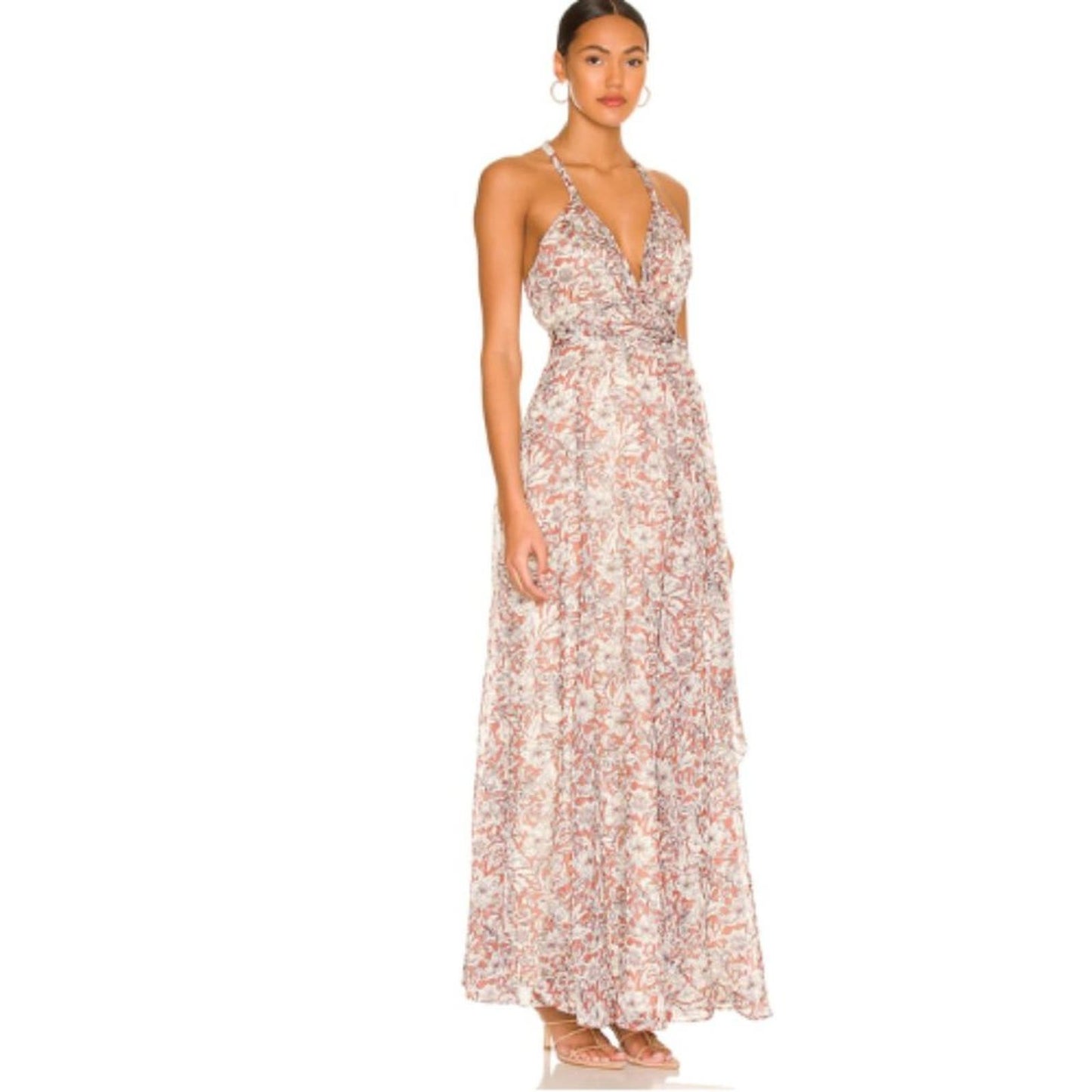 House of Harlow 1960 x REVOLVE Bloom Maxi Dress in Brown & Ivory Floral …