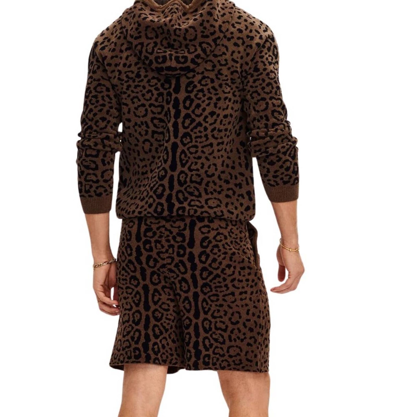 SER.O.YA Gunner Cheetah Jacquard Brushed Terry Shorts NWT Size Men's XL