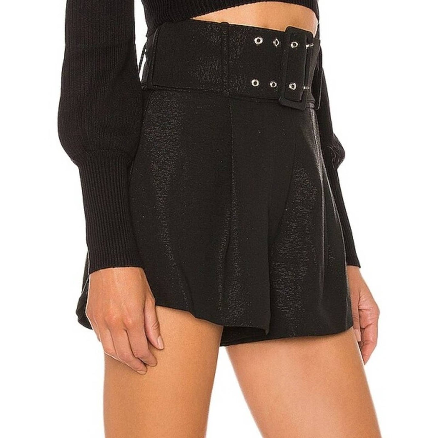 NBD Danny Shorts in Black Glitter NWOT Size Small