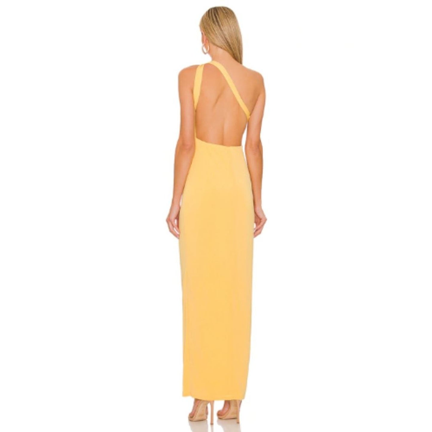 Michael Costello x REVOLVE Parker Maxi Dress in Yellow NWT Size Small