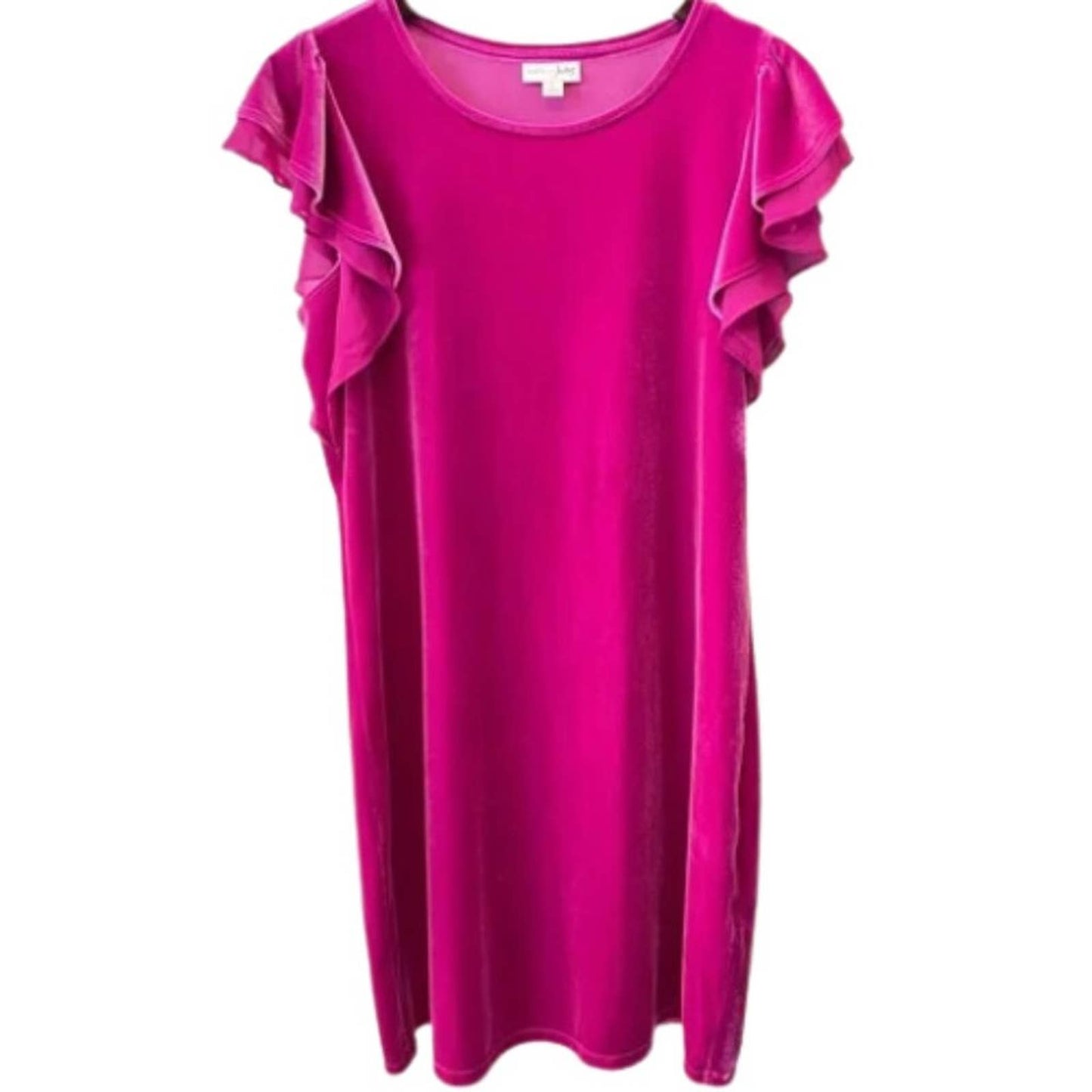 Maison Jules Barbie Pink Velvet Mini Dress NWOT Size Medium
