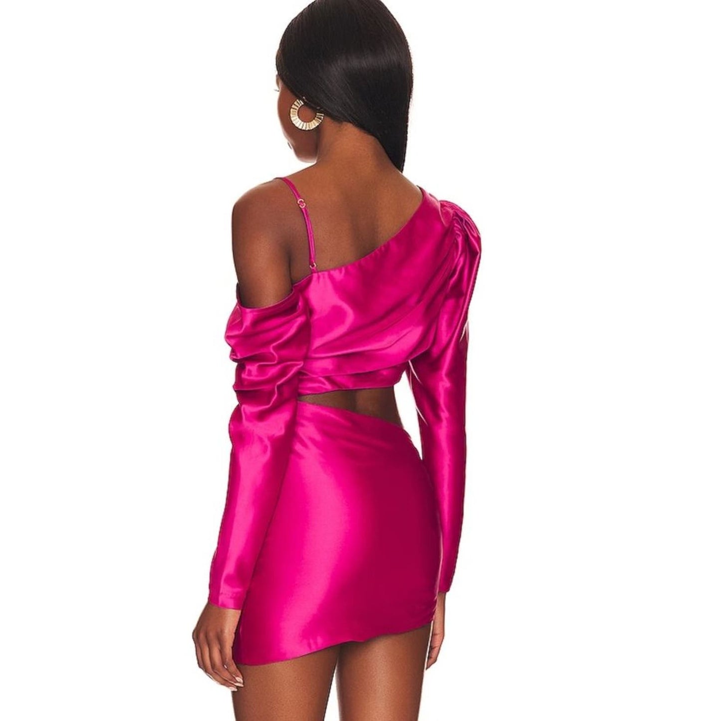 Lovers + Friends Chapman Mini Dress in Magenta Pink NWOT Size Small