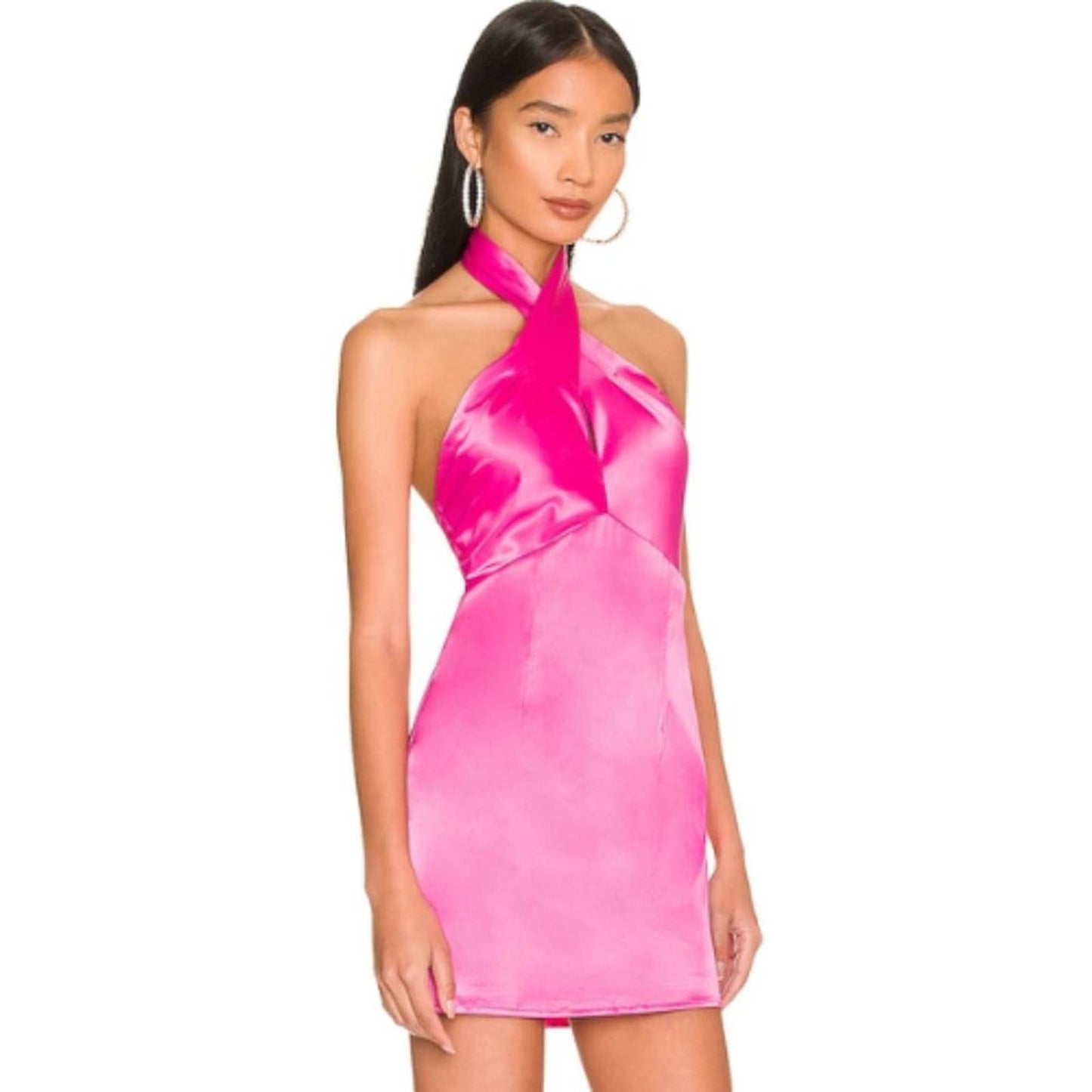 superdown Samira Mini Dress in Hot Pink NWT Size Small