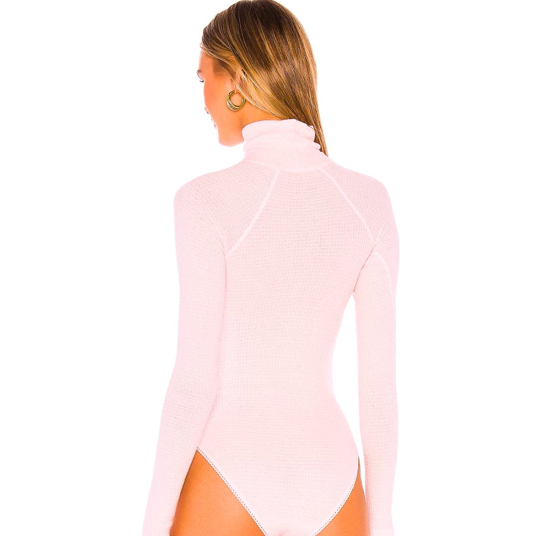 Free People All You Want Bodysuit in Ballet Pink NWT Size XS