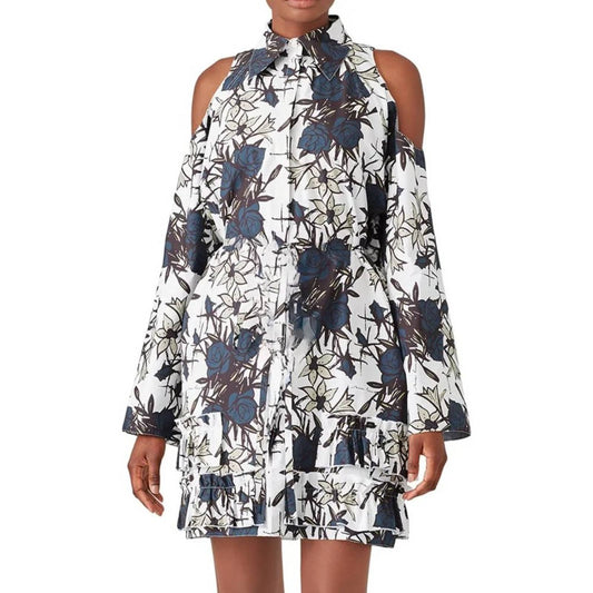 Nina Ricci Preppy Floral Dress Size 40 (lrg)