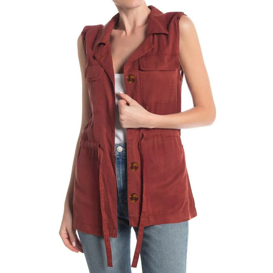 Sanctuary City Vest Button Front in Dusk NWT Size Small