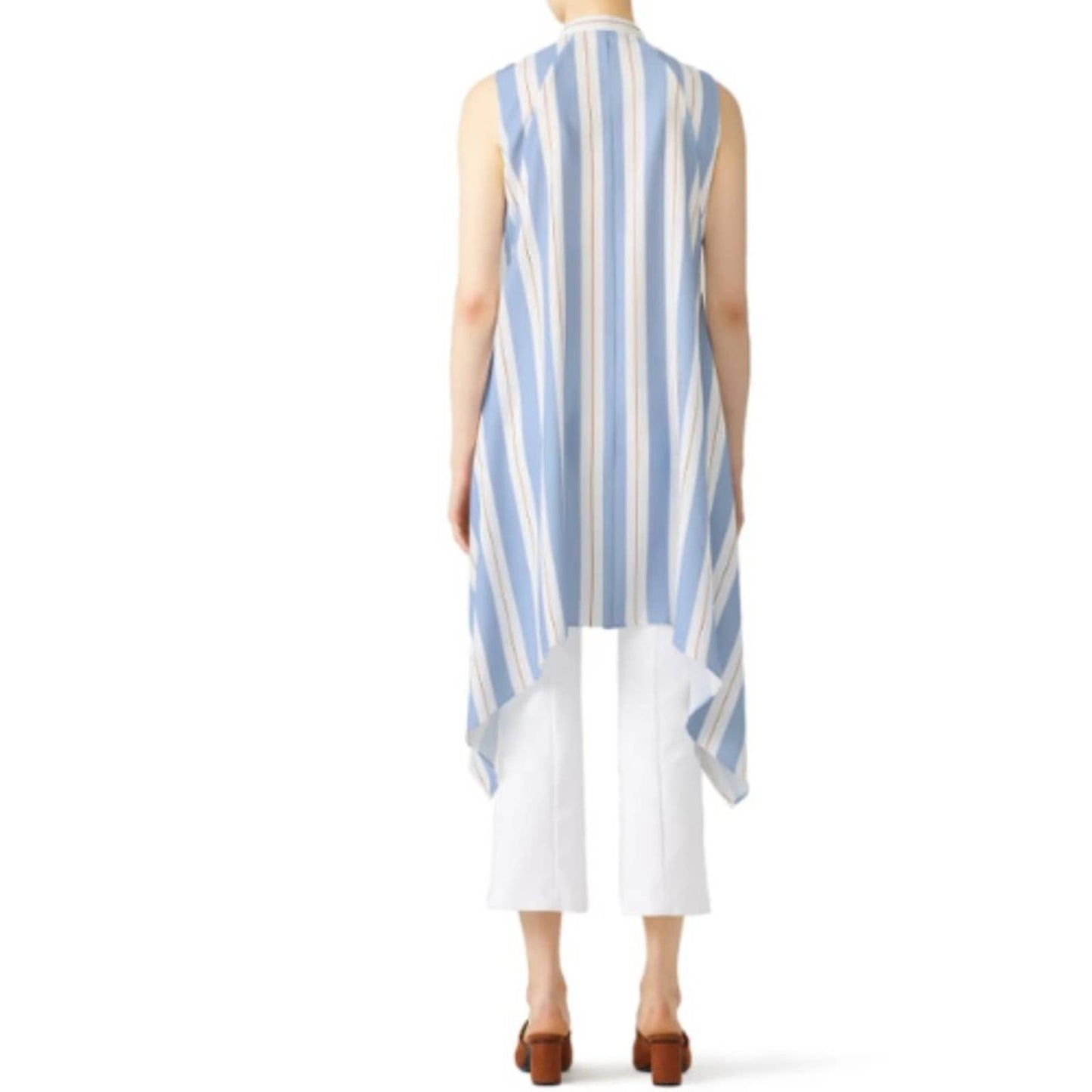 TOME NYC Blue Striped Tunic Size 12