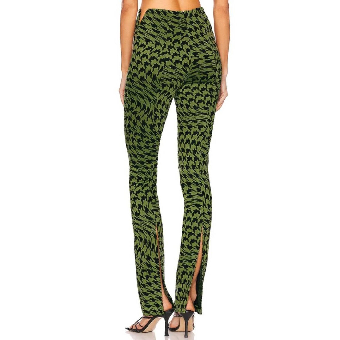 Camila Coelho Seraphina Pants in Green and Black NWOT Size Small