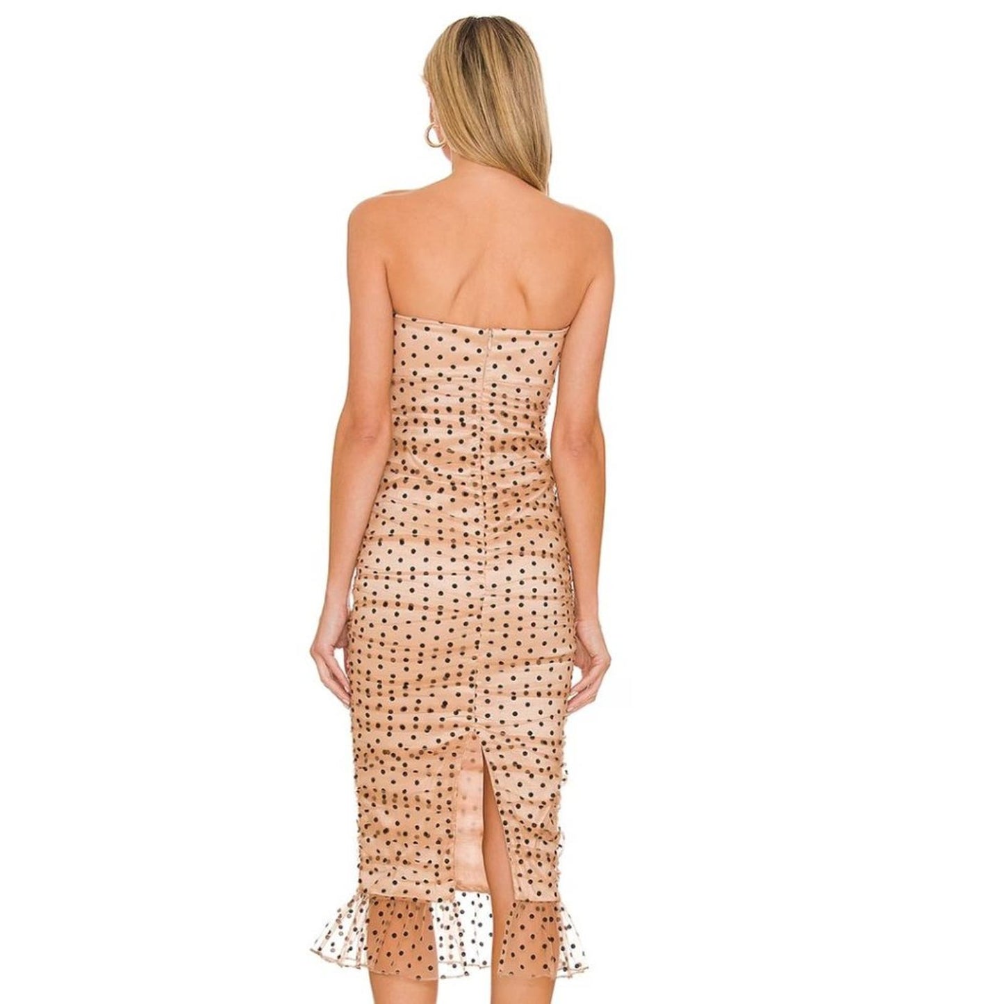 Majorelle Eloise Midi Dress in Dark Nude NWOT Size Small
