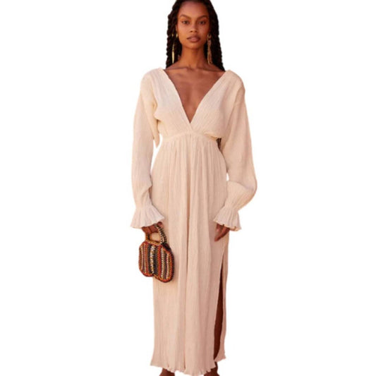 Savannah Morrow Mahria Dress in Cream Faculty NWT Size XS