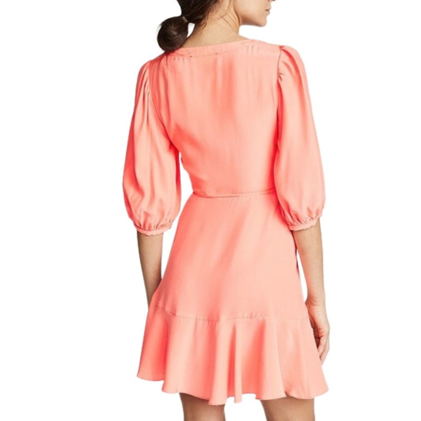 Amanda Uprichard Calico Dress in Guava NWT Size XS