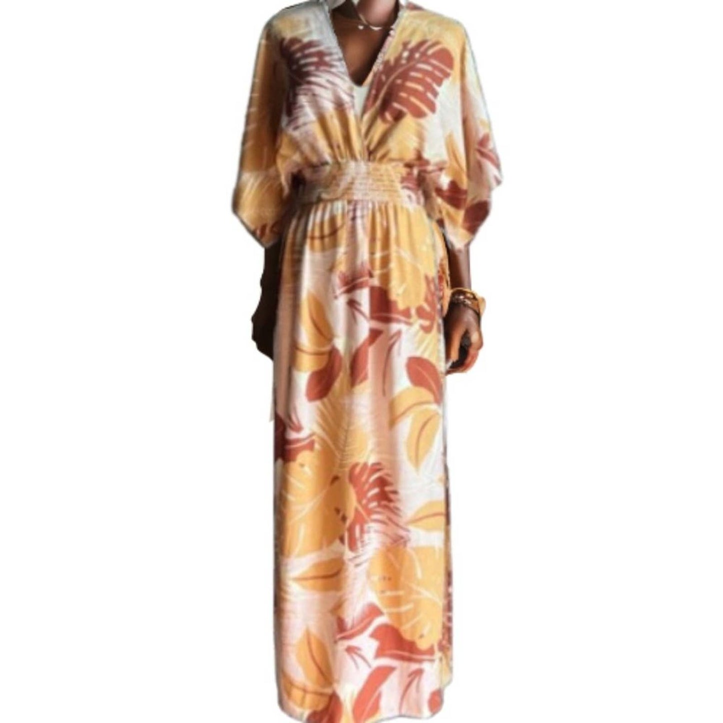 L*Space Sungazer Maxi Dress in Tropical Bronze NWT Size Small