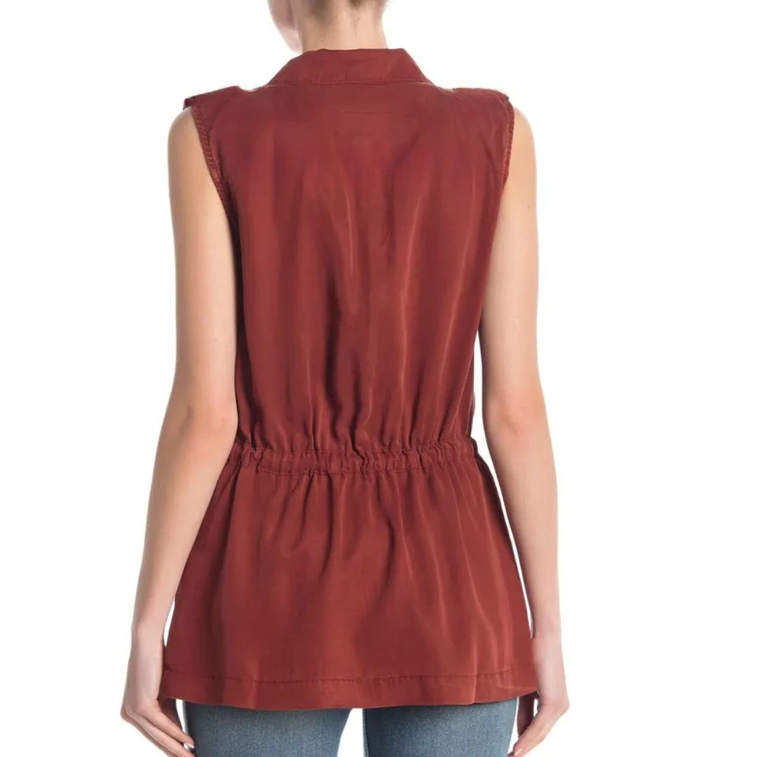 Sanctuary City Vest Button Front in Dusk NWT Size Small