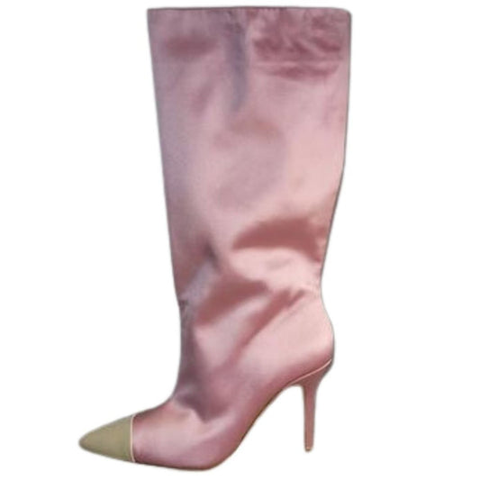 Lovers and Friends Doreen Boot in Pink and Ivory NWOT Size 10