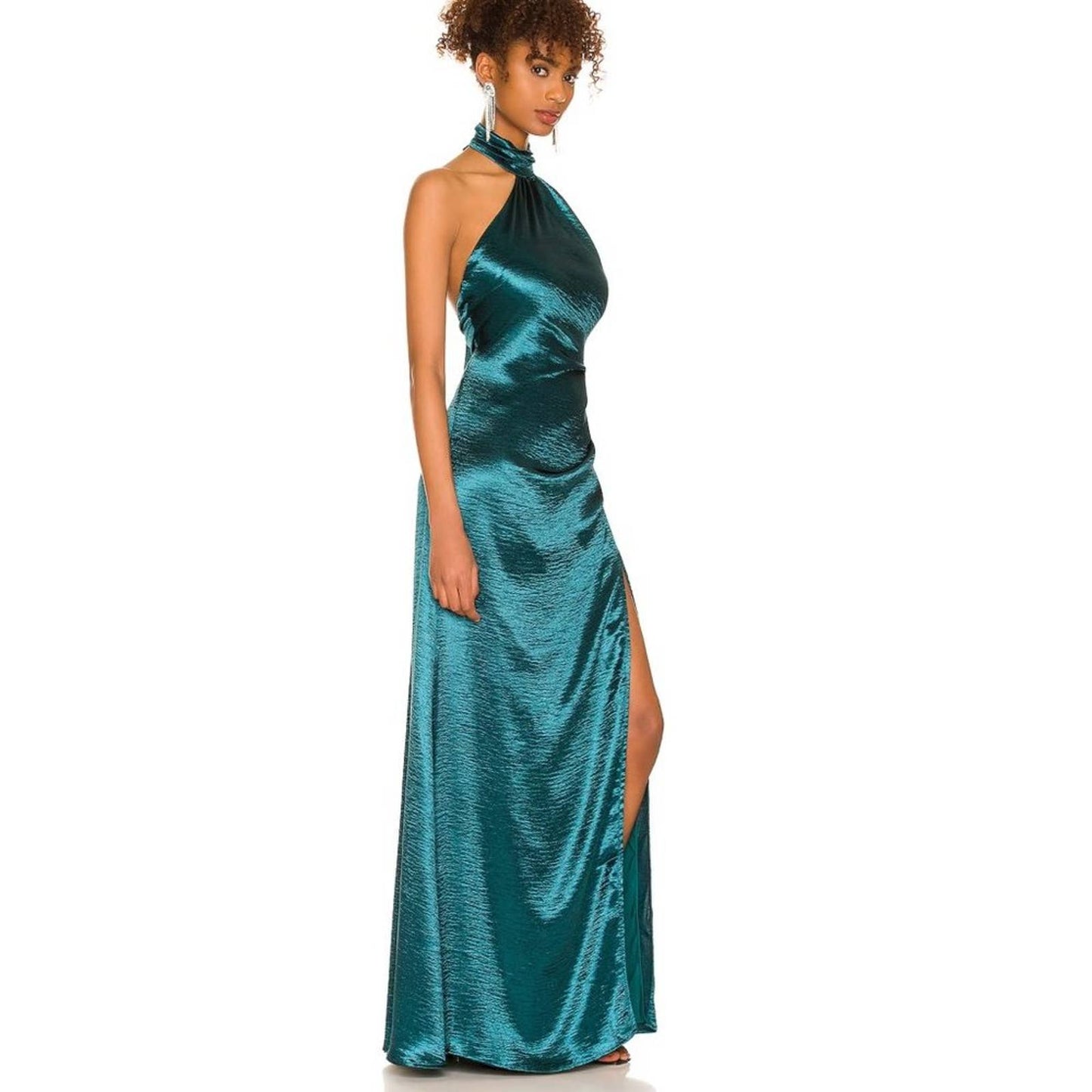 Lovers and Friends Kendall Gown in Dark Jade Green NWOT Size Small