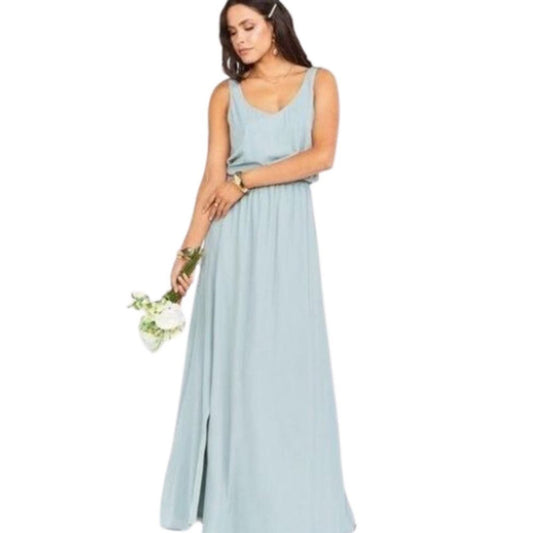 Show Me Your Mumu Kendall Maxi Dress Sage Crisp NWT Size Large