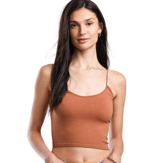 Free People Skinny Strap Seamless Brami NWT Size Medium / Large